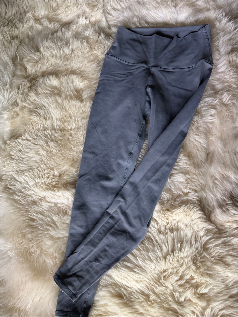 ALO Yoga Kids Charcoal Gray High-Waist Leggings